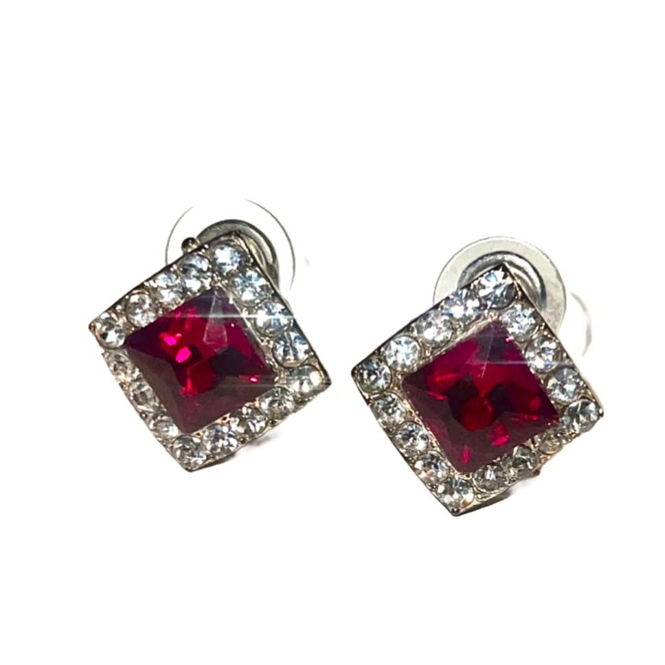 Vintage-Inspired Ruby Earrings | Gold/Red Luxury Design 👗 👠 824