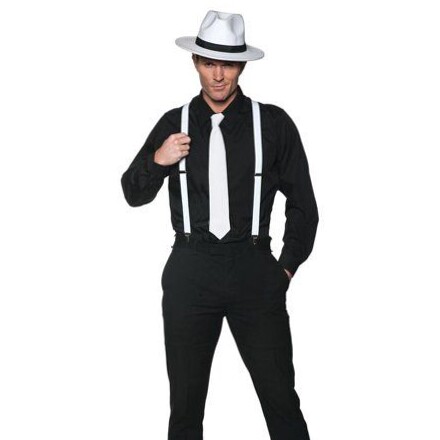 👑 🥂 Vintage Luxe Gangster Trio Kit in White & Black, Neon-Infused Elegance | cur 323