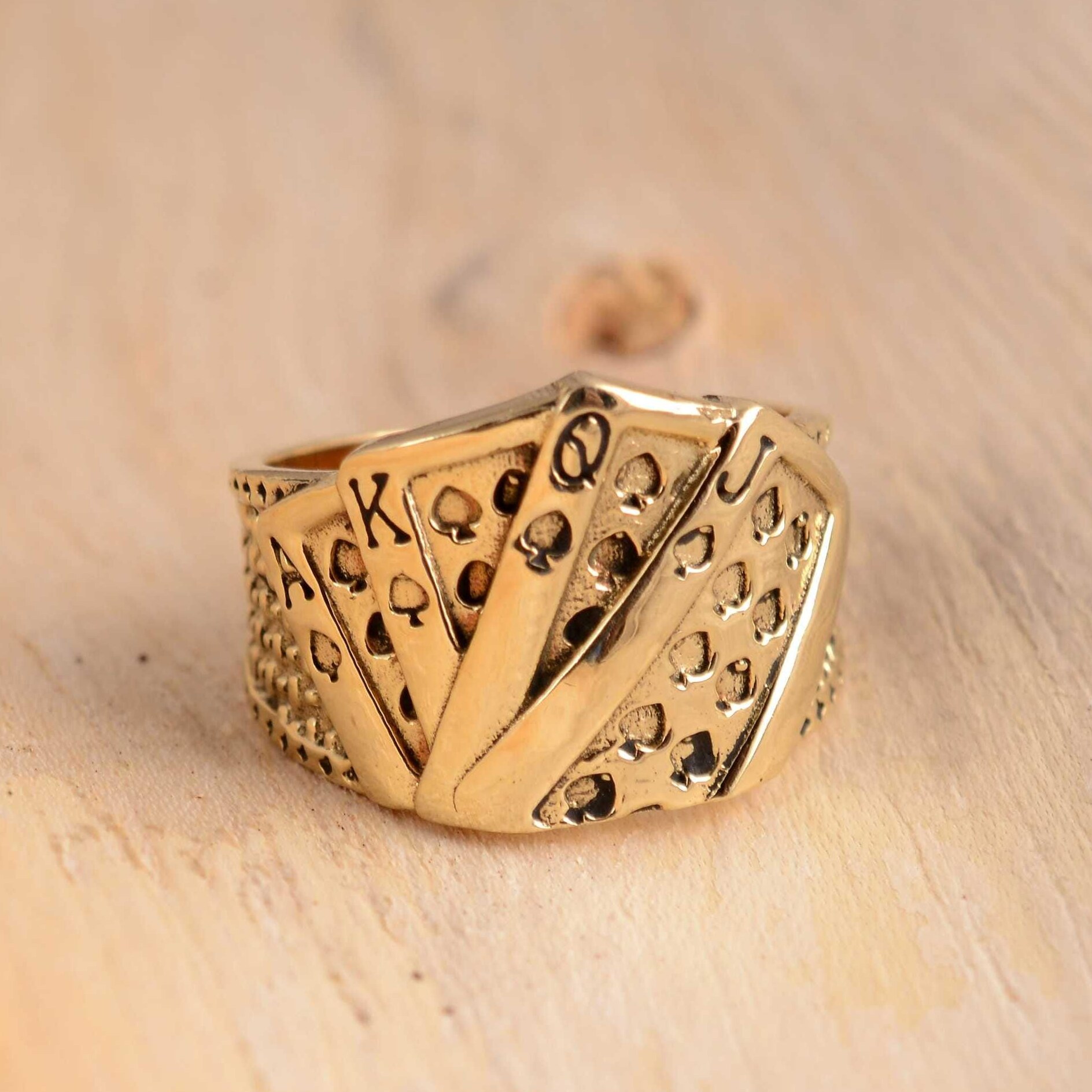 visual vocabulary • Neon Ace-King Brass Ring | Vintage Game Luxe Design 🎭 🎨 959