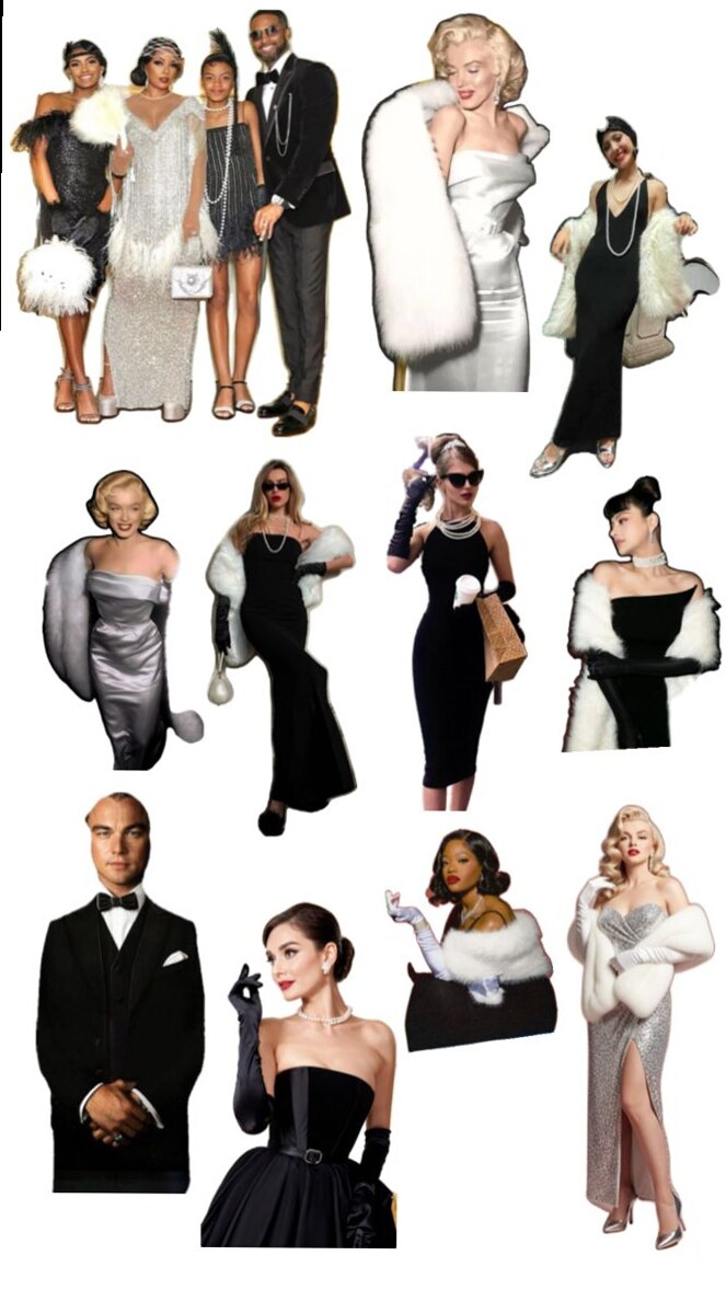 visual vocabulary • Neon Elegance: Vintage Glamour Party Aesthetics 🌿 🌺 241