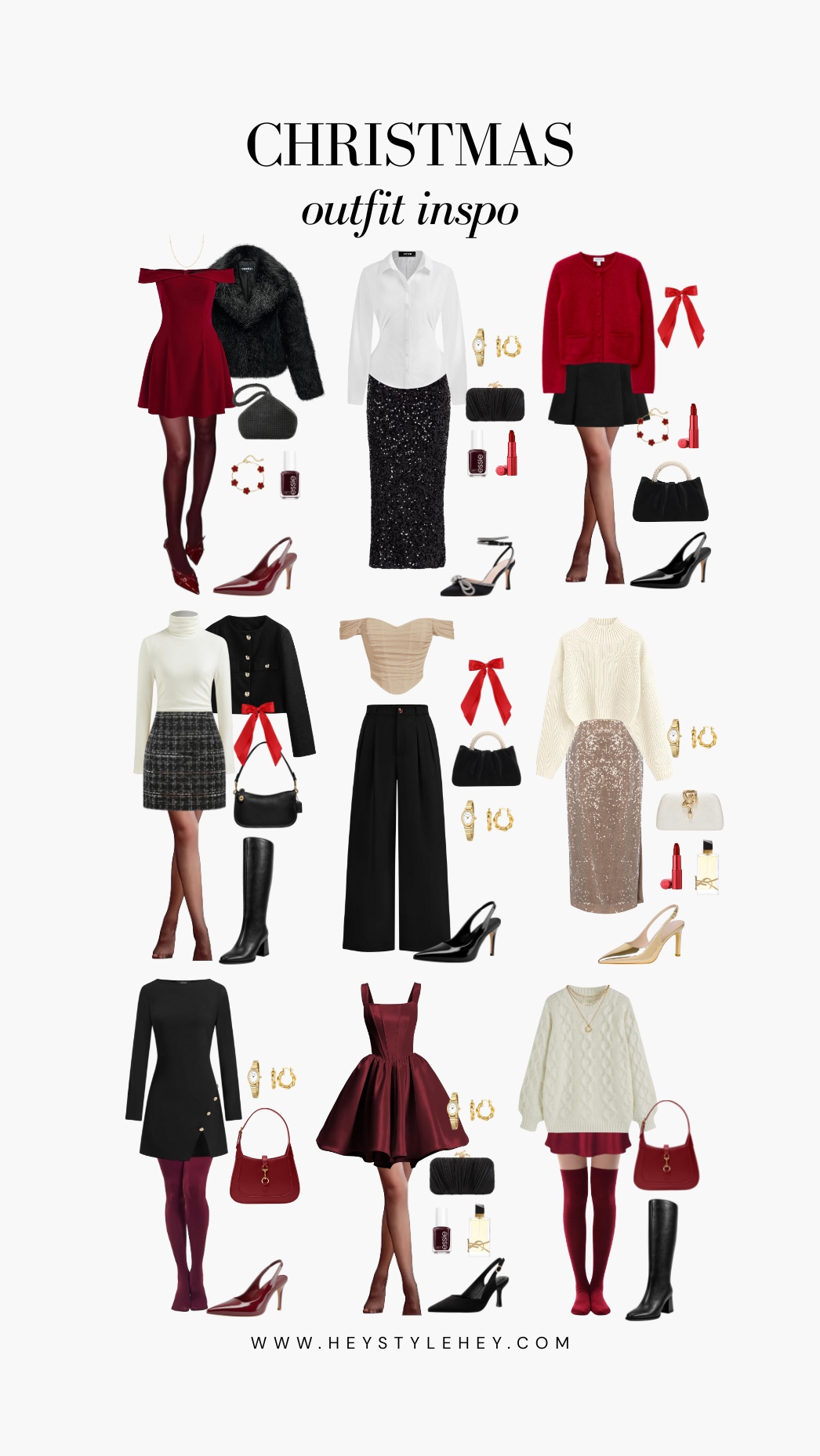 🧿 visual vocabulary ✦ Neon Noel: Vintage Glam Holiday Attire for Festive Affairs 257