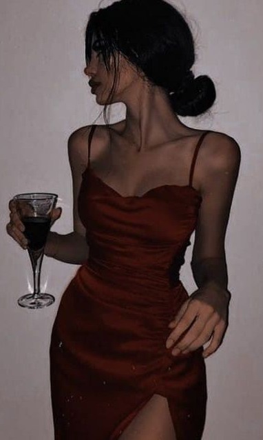 🕶️ 🧣 Wine-Hued Elegance with Neon Whispers and Vintage Charm 169