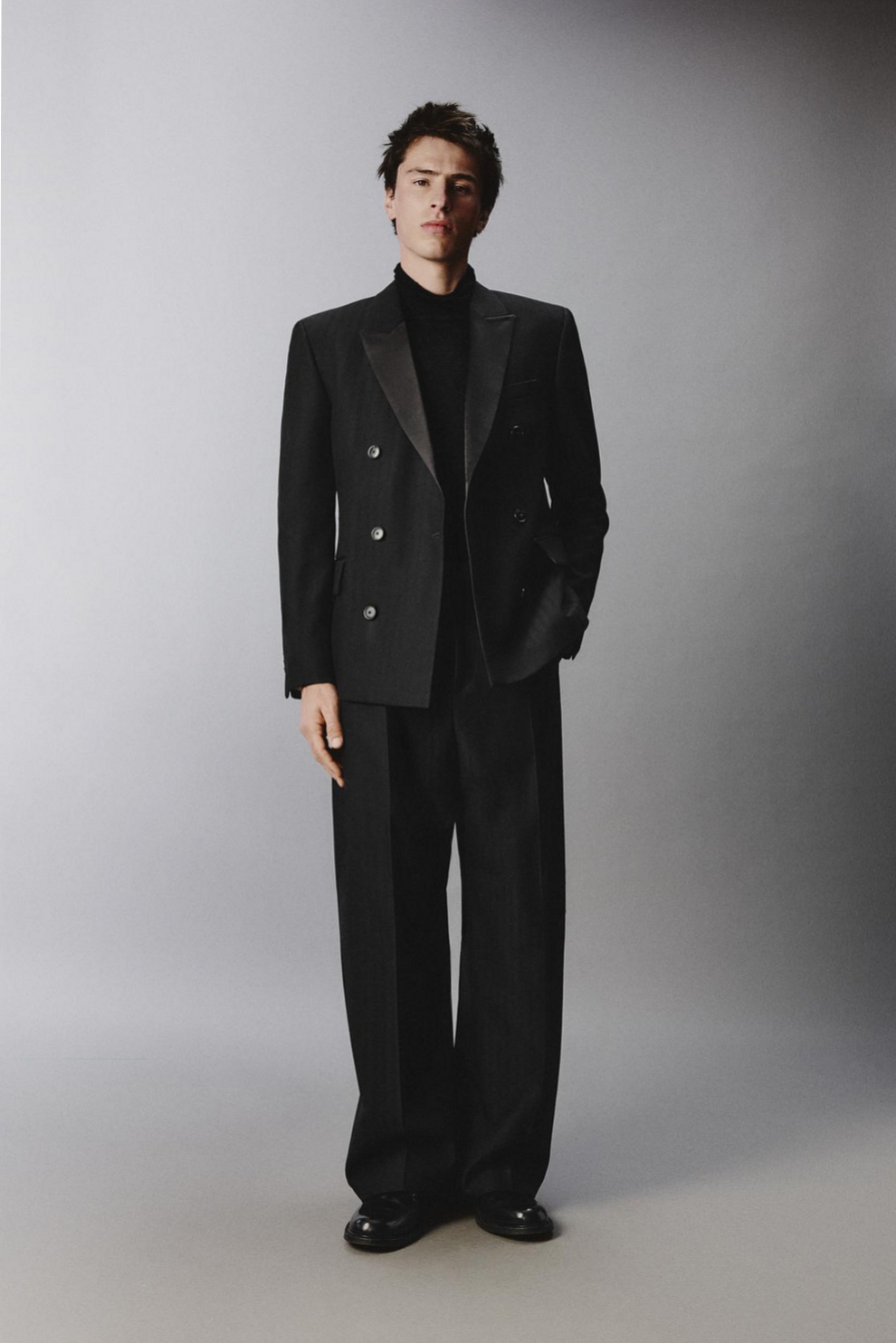 🌌 🌃 🌃 Zara Limited Blazer — Noir Elegance & Neon Whispers — aesthetic edit 801