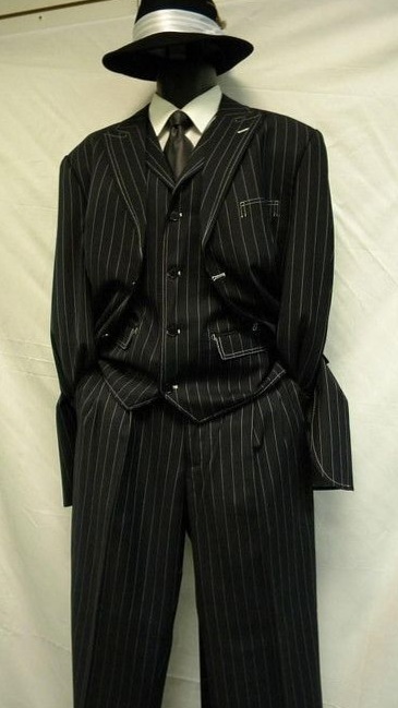 ⊹ Zoot Suit Bold Stripes Neon Gangster Elegance 5903V ⊹ 🎭 511