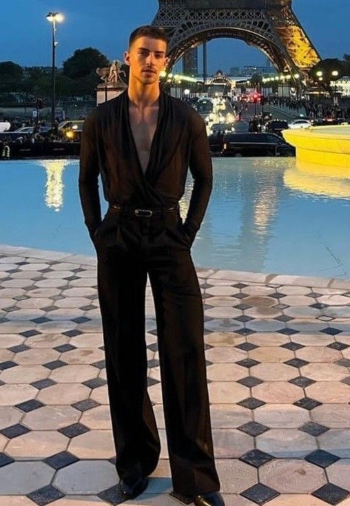 creative luxury feed: Neon-Etched Vintage Glam for Bold Men’s Style 🎉 🍸 544