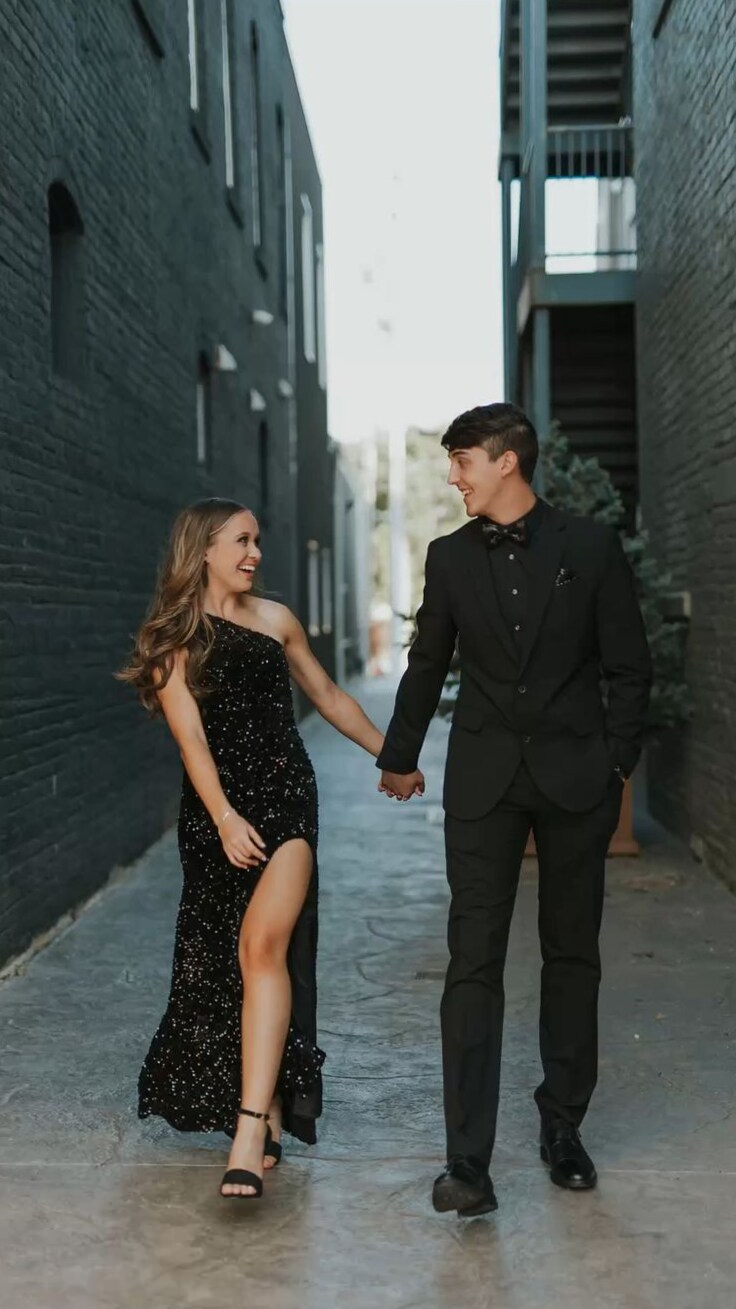 ✦ beauty in details ✦ Neon Noir: Vintage-Inspired Black Prom Gowns for Bold Eleg 568