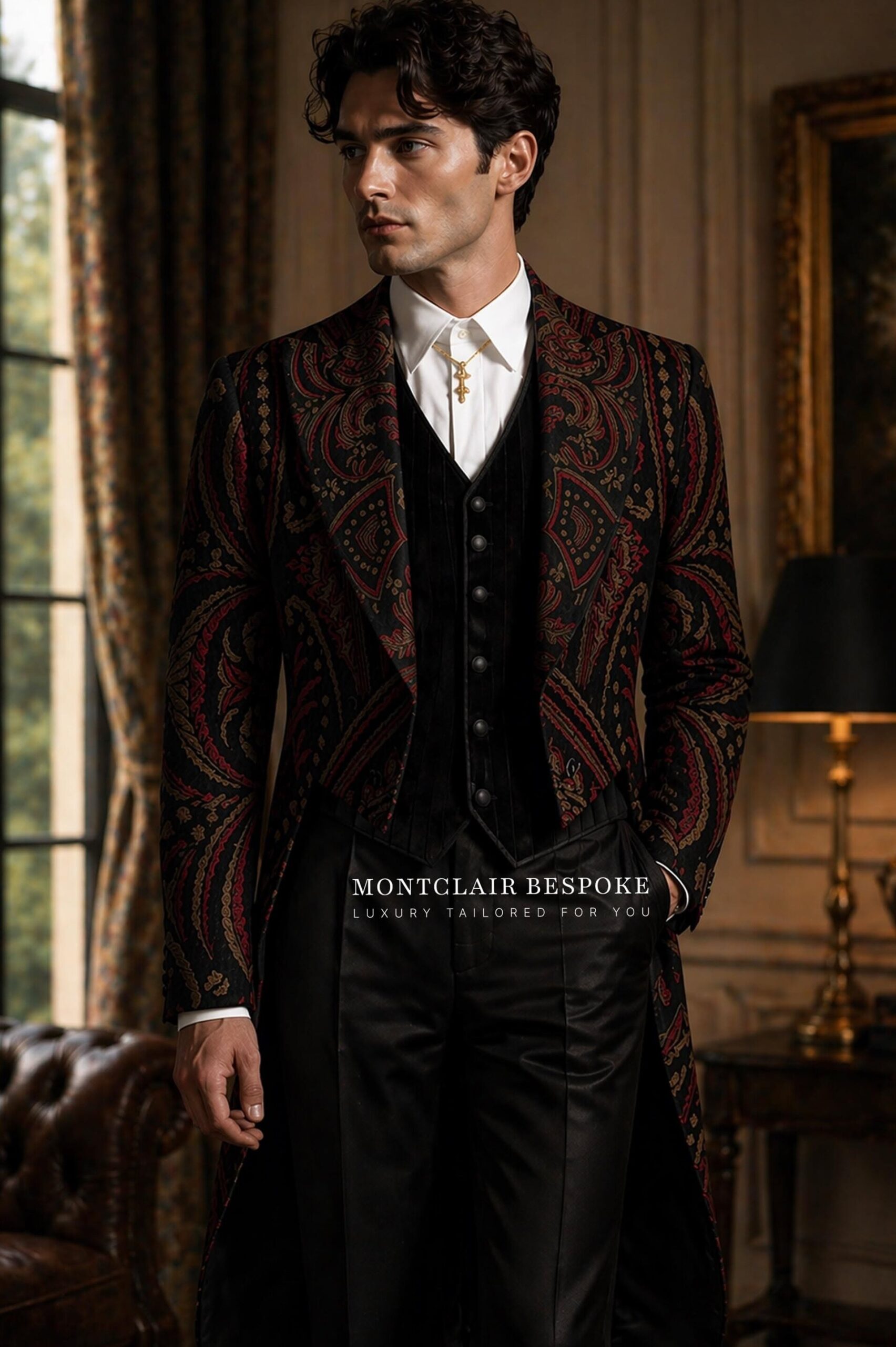 🌌 ⚡ Burgundy Black Victorian Tuxedo: Bespoke Gothic Groom Elegance — aesthetic e 985