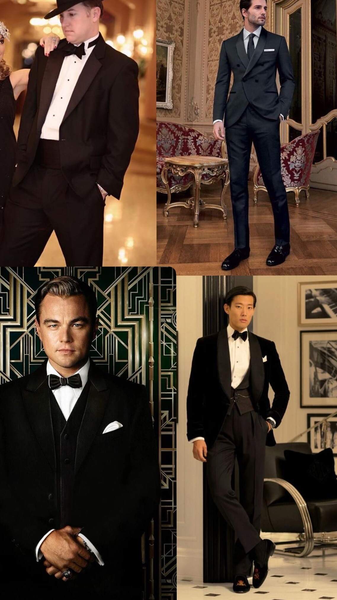 design inspiration daily: 📜 Gatsby-Inspired Men’s Attire with Neon Vintage Flair 769