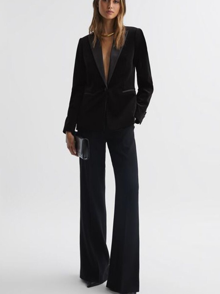 📜 🎞️ ⟡ Midnight Glamour: Neon Elegance for Her Timeless Tuxedo 236