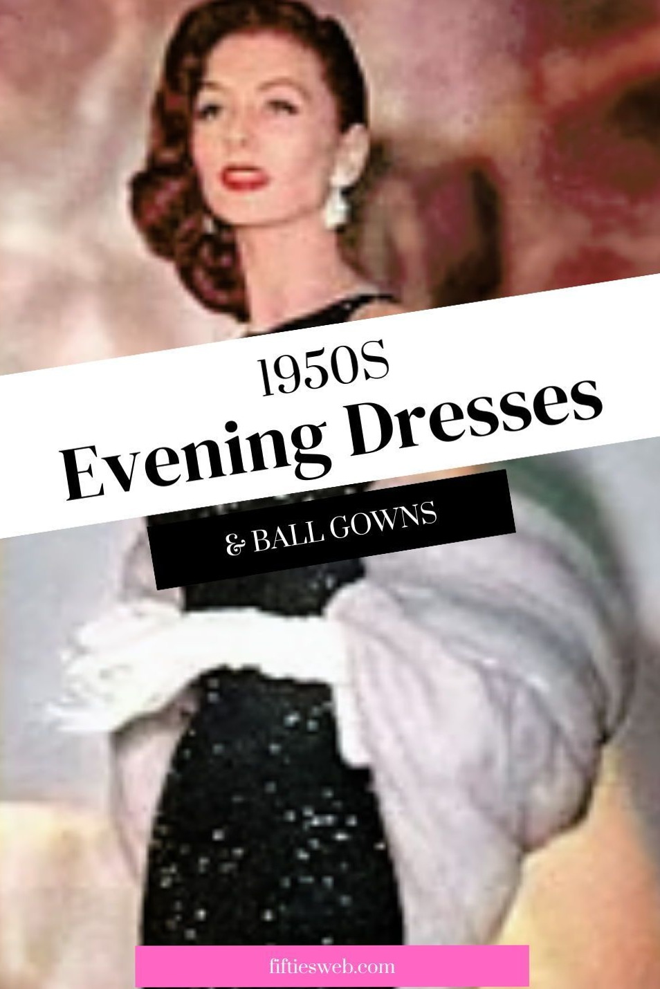 🧣 💅 🕶️ Neon-Lit 1950s Glam: Luxe Evening Silhouettes & Vintage Ball Gown Art | a 450