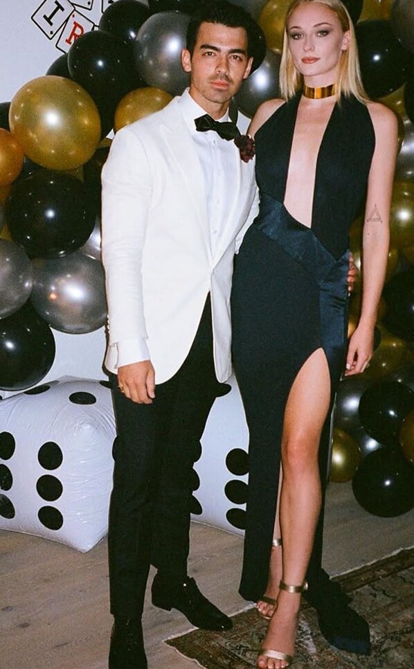 Neon Noir: Sophie Turner Shines at Joe Jonas’ Glamorous Vintage 30th Celebration 581