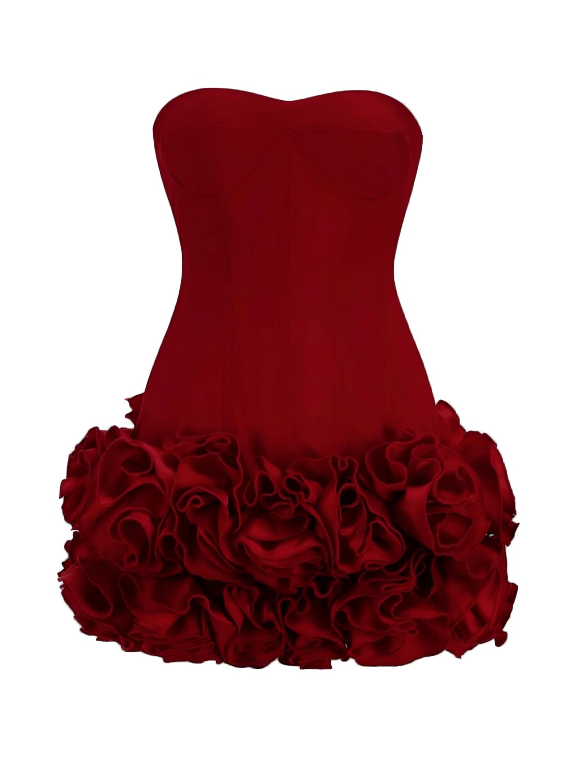 ✦ special occasion style ✦ Neon Satin Ruffle Mini Dress for Midnight Glam Affair 967