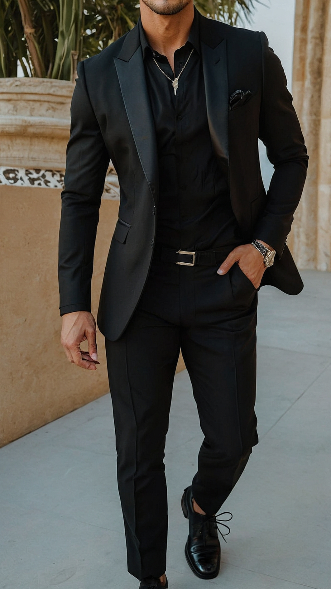 Stylish Neon Men in Black Looks for Couples – Bold, Vintage Vibes & Glowing Part 742
