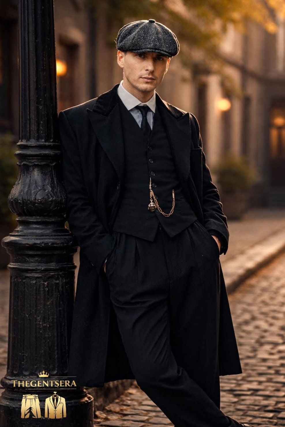 vintage soul modern heart: Retro Noir Elegance: Velvet Lapels, Smoky Overcoat, P 417